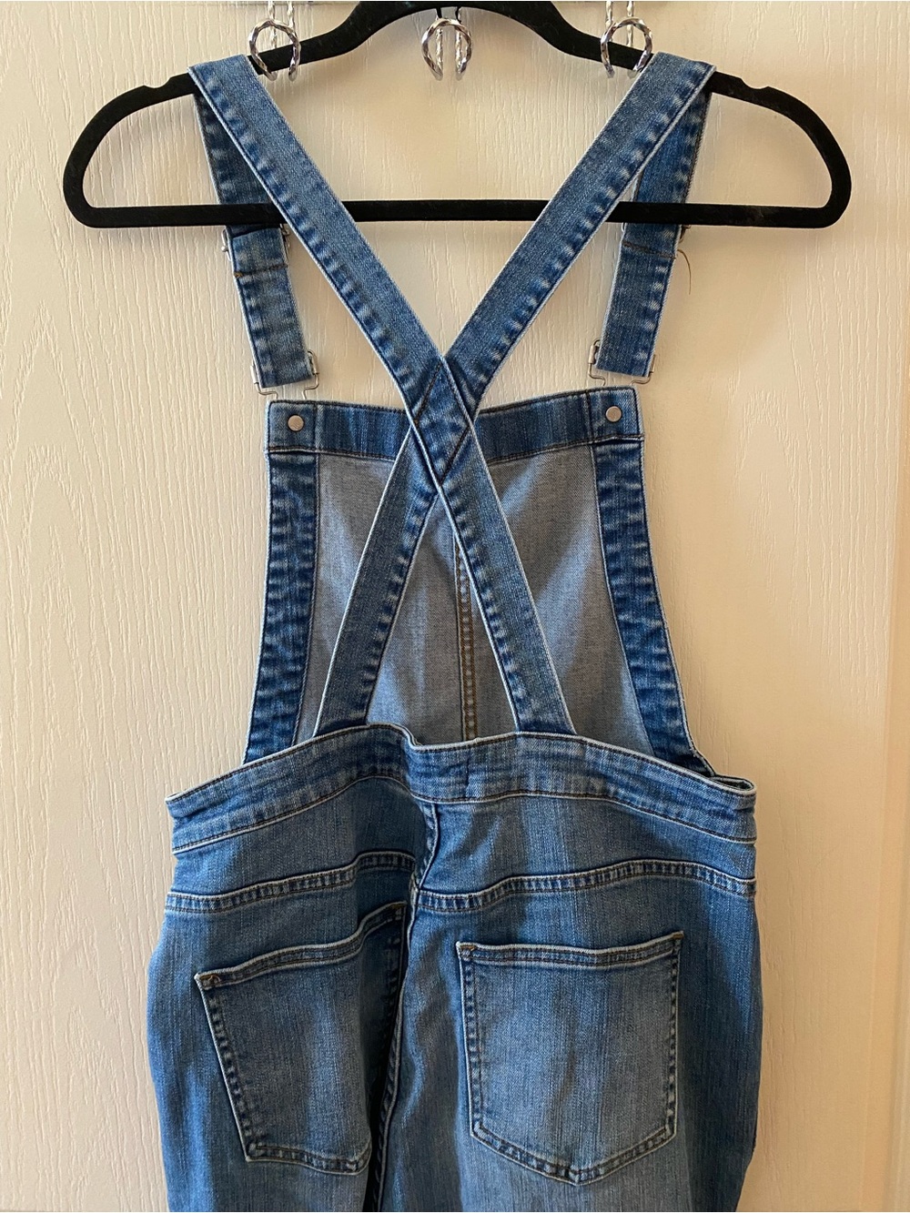 MADEWELL Skinny Overalls Drop Hem in Indigo Wash - M - Picture 8 of 15